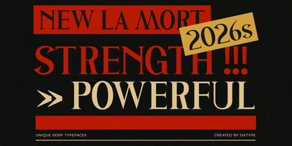 La Mort Font Poster 4