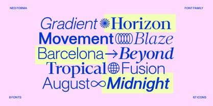 Neo Forma Font Poster 10
