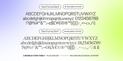 Neo Forma Font Poster 14