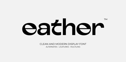 Eather Font Poster 1