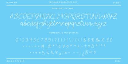 Tepinar Font Poster 11