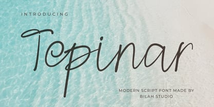 Tepinar Font Poster 1