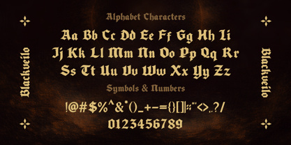 Blackveilo Font Poster 5