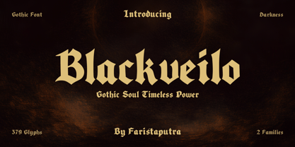 Blackveilo Font Poster 1