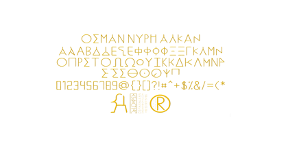 Ongunkan Rosetta Stone Greek Font Poster 3