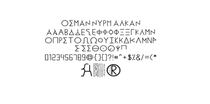 Ongunkan Rosetta Stone Greek Font Poster 4