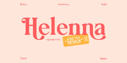 Helenna Serif Font Poster 1