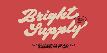 Bright Supply Font Poster 3