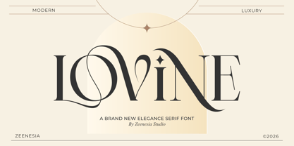Lovine Font Poster 1