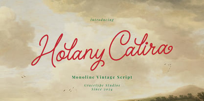 Holany Calira Font Poster 1