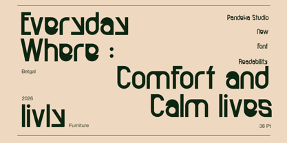 Betgal Font Poster 3