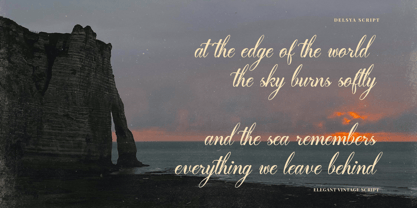 Delsya Script Font Poster 6