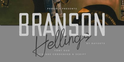 Branson Hellings Font Poster 1