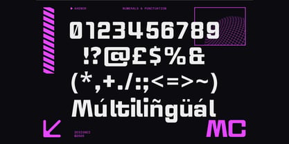 Axenor Font Poster 2