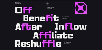 Axenor Font Poster 4