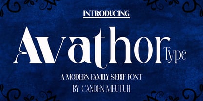 Avathor Type Font Poster 1