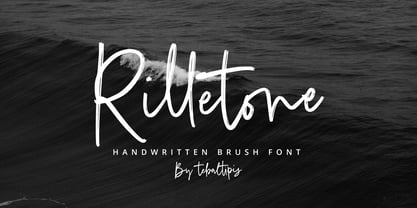 Rilletone Brush Font Poster 1