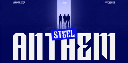 Steel Anthem Font Poster 1