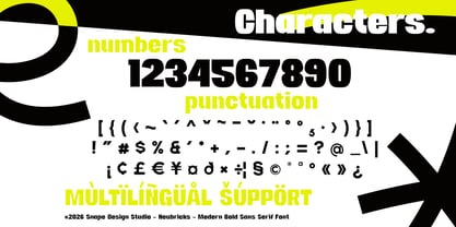 Neubricks Font Poster 4