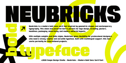 Neubricks Font Poster 2