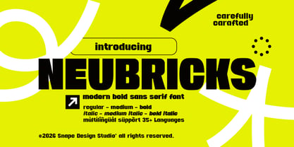 Neubricks Font Poster 1