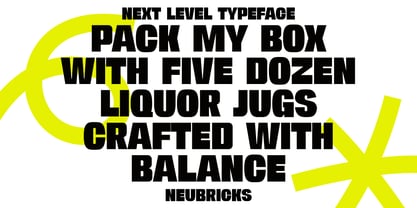 Neubricks Font Poster 8