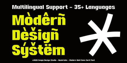 Neubricks Font Poster 7