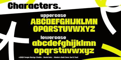 Neubricks Font Poster 3