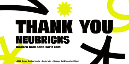 Neubricks Font Poster 12
