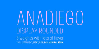 Ana Diego Rounded Font Poster 1