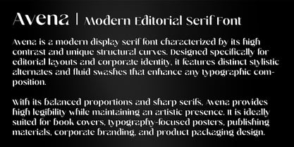 Avena Font Poster 11