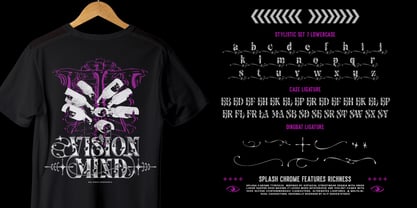 Splash Chrome Font Poster 10
