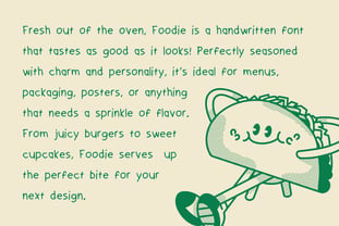 Foodie Font Poster 2
