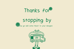 Foodie Font Poster 7
