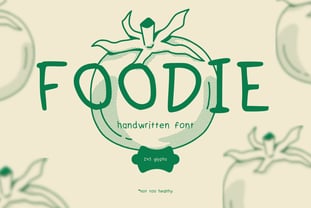 Foodie Font Poster 1