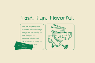 Foodie Font Poster 6