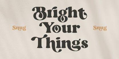 Snug Font Poster 3