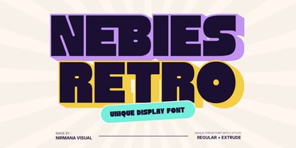 Nebies Retro Font Poster 1