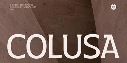 ED Colusa Font Poster 1