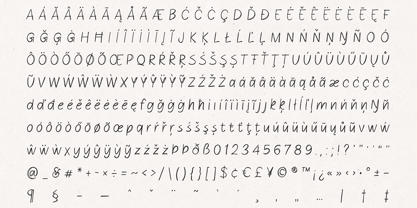 Simple Notes Font Poster 11