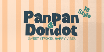 Panpan and Dondot Font Poster 1