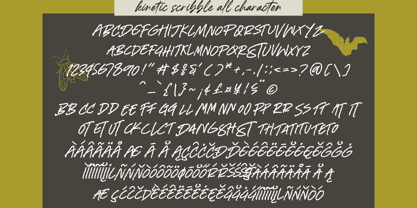 Kinetica Scribble Font Poster 10