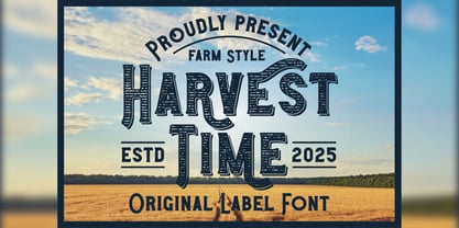 Harvest Time Font Poster 1
