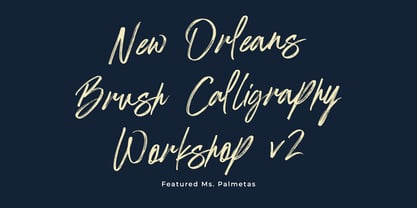 Palmetas Font Poster 4