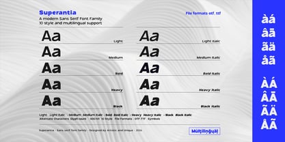 Superantia Font Poster 4