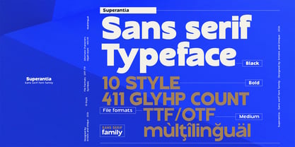 Superantia Font Poster 2