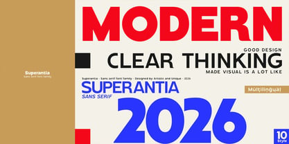 Superantia Font Poster 9