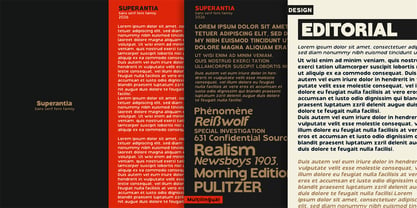 Superantia Font Poster 8