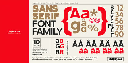 Superantia Font Poster 6
