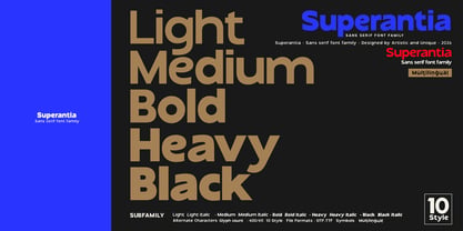 Superantia Font Poster 3